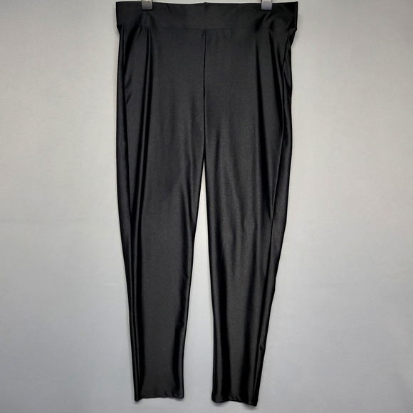 Torrid Pants Womens 2 (2X) Black Leggings Stretch Pull On Activewear Plus Size - Picture 1 of 10